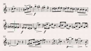 Дебюсси К. "Маленький негритёнок" видео-минусовка и ноты для саксофона-альта, темп 60