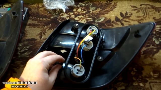 СВЕТОДИОДНЫЕ задние фонари на ГРАНТУ! Установка и ТЕСТ! смотреть онлайн