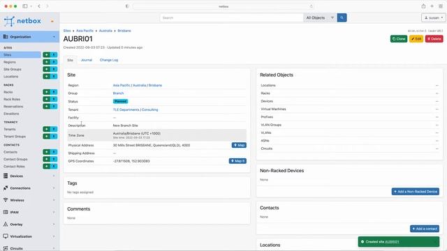 NetBox Zero To Hero - Video 2 - Setting up the Organization