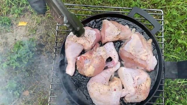 Рецепт Шкмерули/Чкмерули. Курица в молочно-чесночном соусе. Грузинская кухня. смотреть онлайн