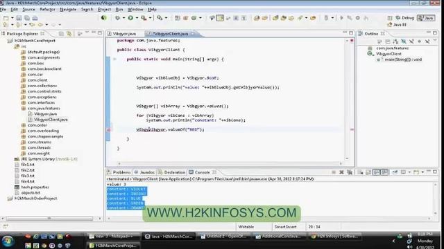 Core Java Topics | Java Training Course Online| Java Tutorial For Beginners | H2k Infosys