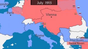 World War I - Summary on a Map