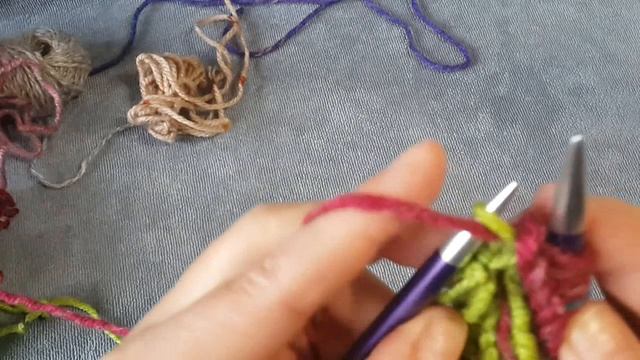 Коврик из остатков пряжи Узор паркет спицами / Когда вяжешь и отдыхаешь смотреть онлайн