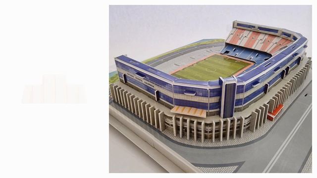 Vicente Calderón Stadium 3D Puzzle by Clever  Happy - Step by Step