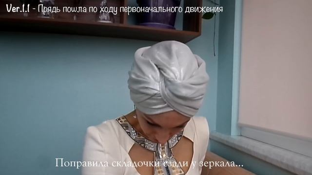 Нарядный способ повязать палантин на голову. Каркас-4 для коротких волос. Sofisticated scarf