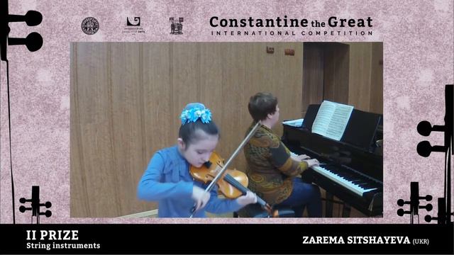Zarema Sitshayeva / II prize - String instruments смотреть онлайн