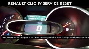 RENAULT CLIO  IV SERVICE RESET |  New Clio Reset Oil |   Clio 4 reset service reminder inspection |