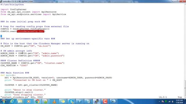 Starting / Stopping CDH Cluster Using Python Scripts смотреть онлайн