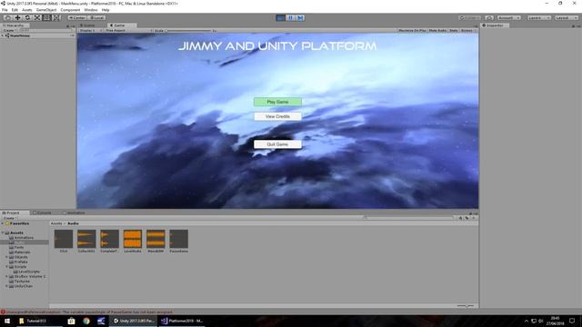 HOW TO MAKE A 3D PLATFORM GAME IN UNITY - TUTORIAL #13 - PAUSE MENU & FADING смотреть онлайн