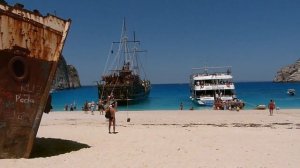 Navagio Beach - Shipwreck - Smugglers' Cove in Zakynthos Zante Island Greece