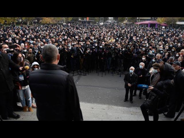 В Ереване проходит митинг оппозиции с требованием отставки премьера Пашиняна