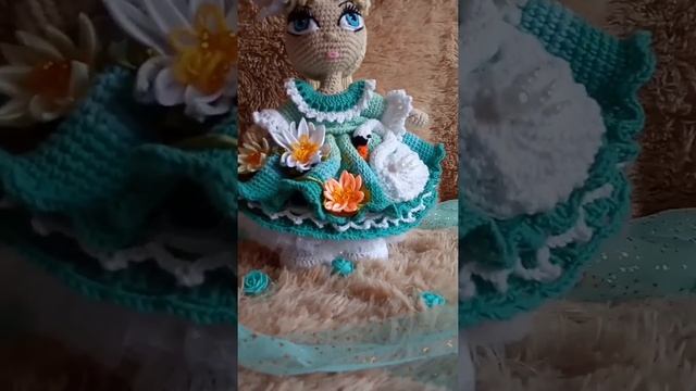 Авторская вязаная кукла Лебедитта Olgi Mishenko*Designer knitted doll Lebeditta Olgi Mishenko смотреть онлайн