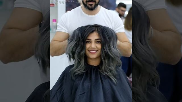 Ash Grey Shade Blend Hair Transformation