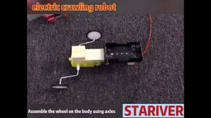 How to make stem toy electric crawling robot - science toys , stem toys for school