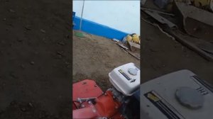 Как училась ездить на мотоблоке.