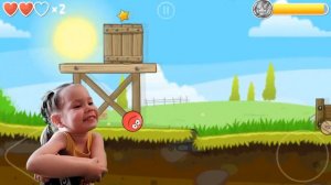 Красный шарик против черного квадрата. Играем с Алисой в Red Ball 4 (Часть 1)