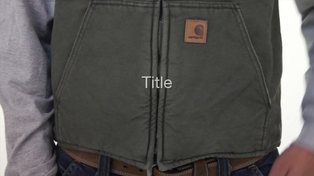 V33 Carhartt Men's Mock-Neck Vest - Sherpa Lined смотреть онлайн