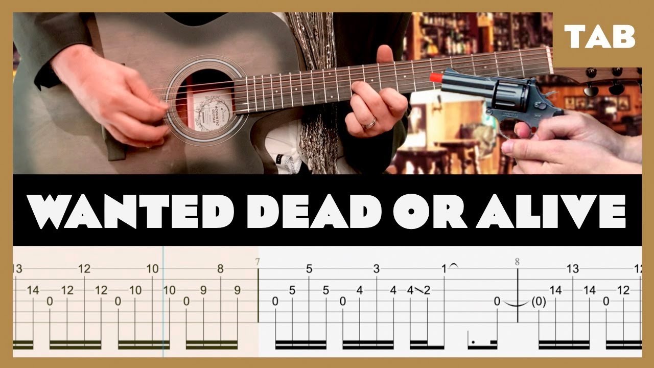 Bon Jovi - Wanted Dead Or Alive - Guitar Tab | Lesson | Cover | Tutorial | Donner