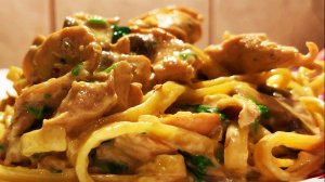 ✨ Сливочная Паста с Курицей и Грибами: Рецепт, Который Ты Ищешь!