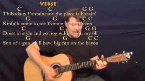 Jambalaya (Hank Williams) Guitar Cover Lesson in C with Chords/Lyrics - C G - Munson