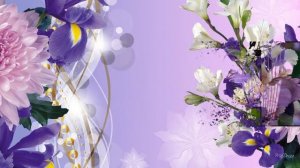 Ирисы Самые красивые цветы flowers Красивая видео открытка Музыка Вальс цветов Весеннее настроение