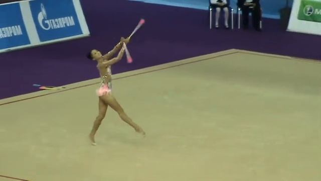 Minagawa Kaho (Jpn) clubs. RG WC Saint Petersburg 2013 смотреть онлайн