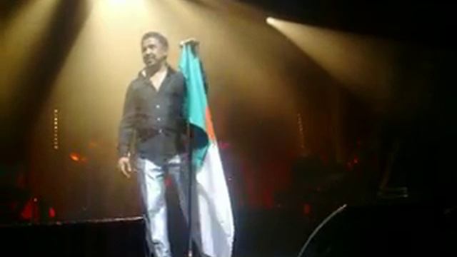Khaled, Djamel et Mélissa Theuriau à l'Olympia de Paris le 15 mai 2009