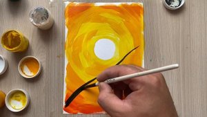 Рисуем птичку | рисуем птицу |рисуем гуашью | как просто рисовать гуашью