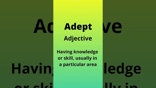 SAT Prep Vocabulary - Adept Adjective смотреть онлайн