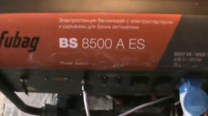 Бензогенератор с системой автозапуска АВР в реальных условиях.mp4