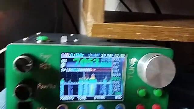 Трансивер Маламут, крымский вариант 50вт. Встроил тюнер n7ddc, демонстрация работы. смотреть онлайн