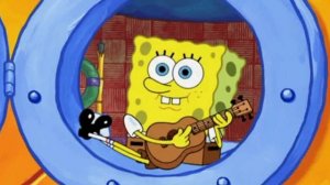 СпанчБоб играет на окулели