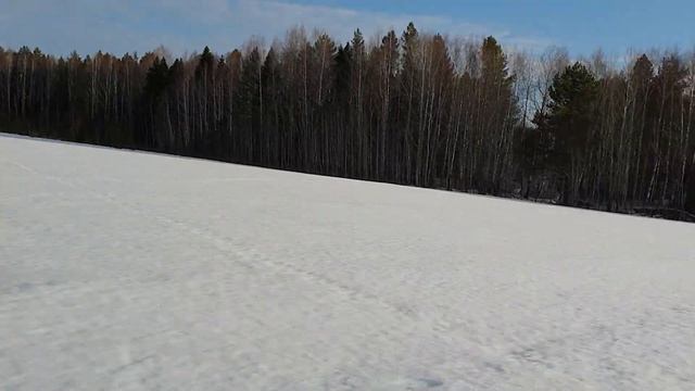 Наст 2019г Езда по снегу (наст) на мотоциклах Восход и Минск. смотреть онлайн