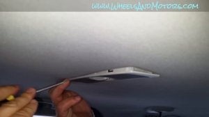How to replace roof interior light bulb (front and rear) VW Sharan / SEAT Alhambra