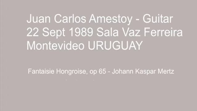 JUAN CARLOS AMESTOY (Guitar) 22/9/1989 - Sala Vaz Ferreira, Montevideo (URUGUAY) смотреть онлайн