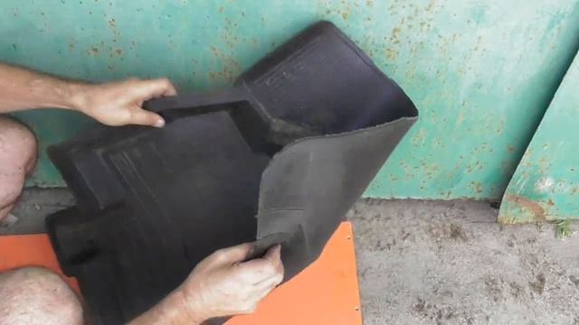 Переделка резинового водительского коврика-лотка Lanos/Sens смотреть онлайн