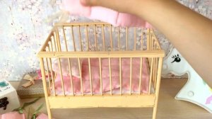 ИДЕИ для КУКОЛ Реборн! Бортики в детскую кроватку СВОИМИ РУКАМИ! DIY Doll bed, REBORN, BABY BORN!