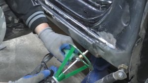 Кузовной ремонт KIA CEED, боковой удар, вытяжка стойки и порога. KIA CEED body repair, side impact.