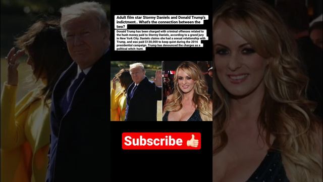 Adult film star Stormy Daniels and Donald Trump's #donaldtrump #stormydaniels #usa #usanews