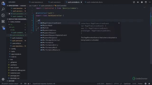 Lecture 43. Feature Sign Up | NodeJS Framework | Scalable | Modern TypeScript | Master NestJS (2021