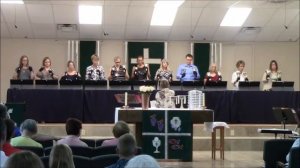 Abiding Grace Lutheran Church Bell Choir on Sept 28, 2014