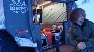 Одиночное путешествие на вездеходе Шерп Макс зимой по полуострову Рыбачий (Часть 1)