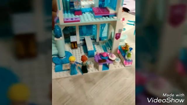 Большой замок Эльзы lego frozen
