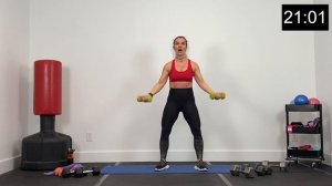 FULL BODY home workout ALL STANDING // Burn 480 calories // 2--1--None format