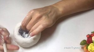 Тыква с крышкой - кашпо из глины Часть 1