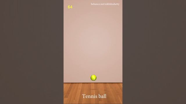 Bouncing Ball [Tennis Ball] with frame counter