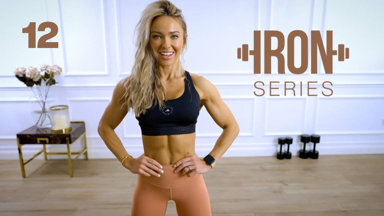 Caroline Girvan - IRON Series 30 Min Upper Body Chest and Triceps Workout _ 12