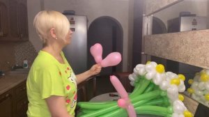 Ромашки из шариков/делаю букет из шаров/подарок своими руками/букет из шаров на заказ/мастер класс