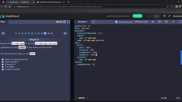 CKA Mock Exam 1 - KodeKloud Udemy 100% Solution