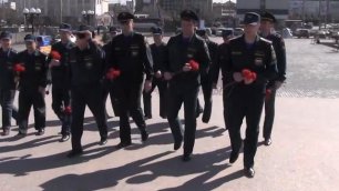 Возложение цветов в День Советской пожарной охраны